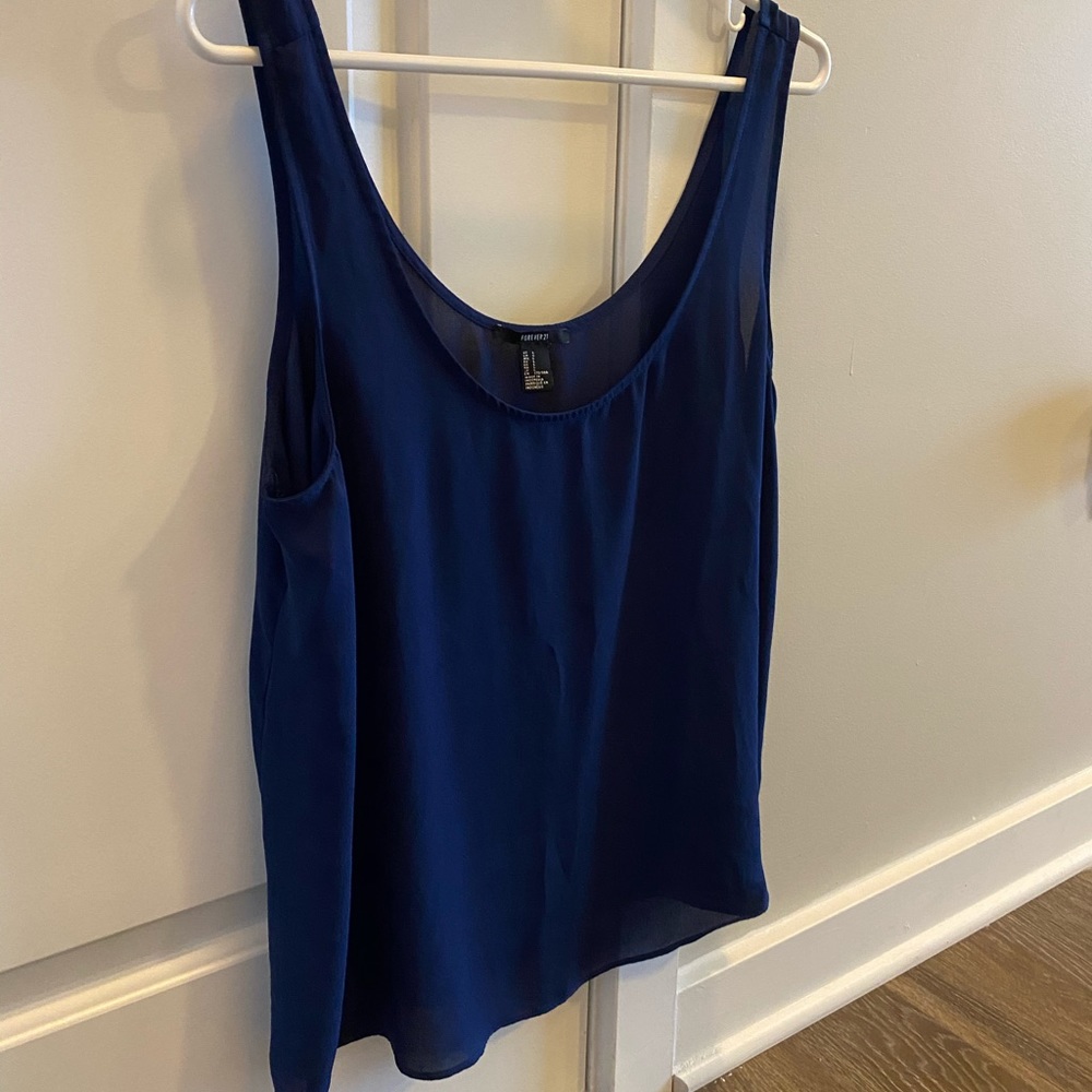 Navy blue tank top